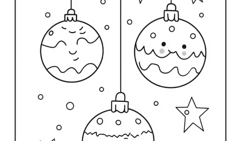 Printable Merry Christmas coloring pages for kids