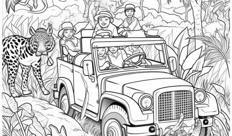 Vehicle Coloring Pages For Kids