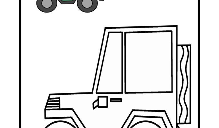 Vehicles Coloring Sheets for Preschool